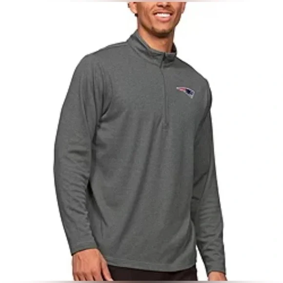 New England Patriots Men’s Large 1/4 Zip - Picture 1 of 4